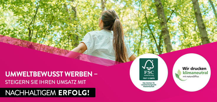FSC-Zertifizierung und klimaneutraler DRuck 